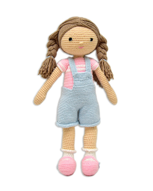 Happy Threads Emma Doll Soft Toy-Easily Washable-Plush Cuddly Toy For Newborn