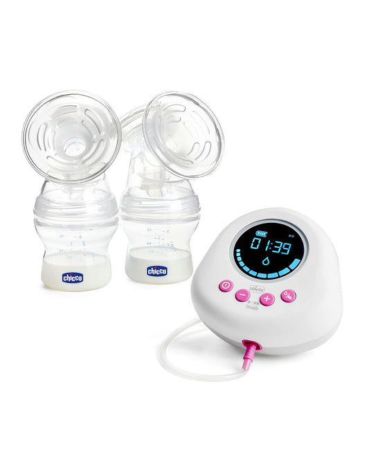 Chicco Double Electric Breast Pump-Dual Phase-10 Setting Levels-Milk Expression Pump