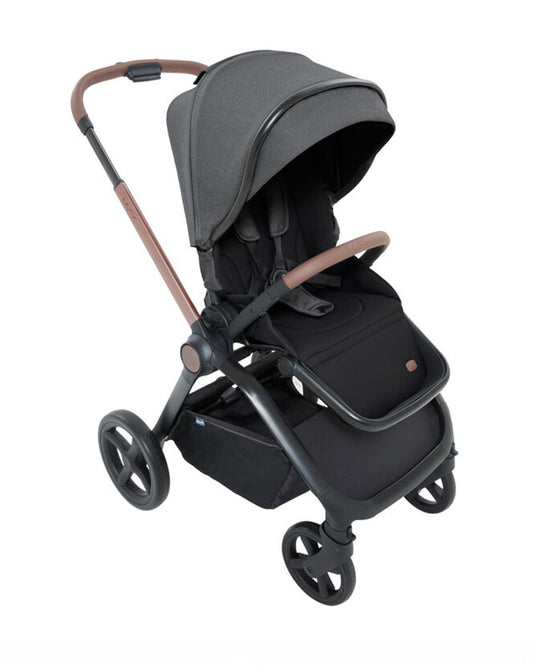 Chicco Mysa Baby Stroller-Reversible Seat-3 Recline Positions-Pram for 0 to 4Y (Upto 22 Kg)-Black Satin