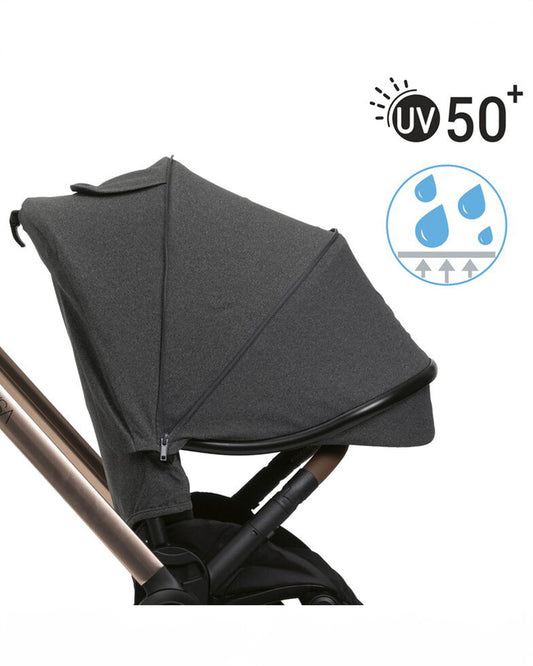 Chicco Mysa Baby Stroller-Reversible Seat-3 Recline Positions-Pram for 0 to 4Y (Upto 22 Kg)-Black Satin