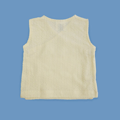 Keebee Yellow Jhabla Set-Solid-Cotton-For Infants