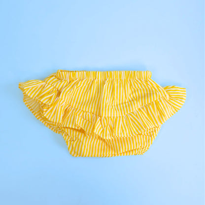 Keebee Yellow Bloomer-Striped-Cotton-For Infants