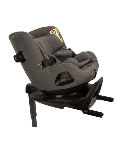 Nuna Pruu Baby Car Seat-Convertible Car Seat-360 Degree Rotation-10 Position Reclining Seat-Integrated Rebound Bar to Minimize Rotation During Impact-2 Years Warranty-For 0 to 4Y (Upto 19Kg)-Granite