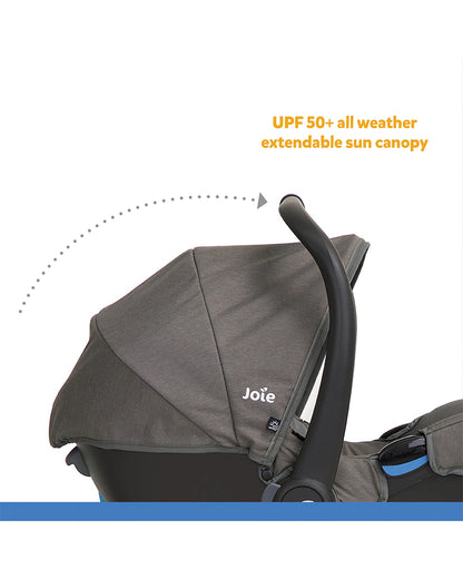 Joie Gemm Baby Car Seat-Rear Facing-Airline Certified-For 0M+ (Upto 13 Kg)-Foggy Grey