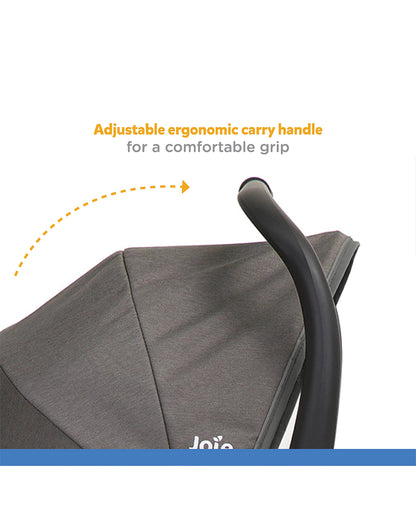 Joie Gemm Baby Car Seat-Rear Facing-Airline Certified-For 0M+ (Upto 13 Kg)-Foggy Grey