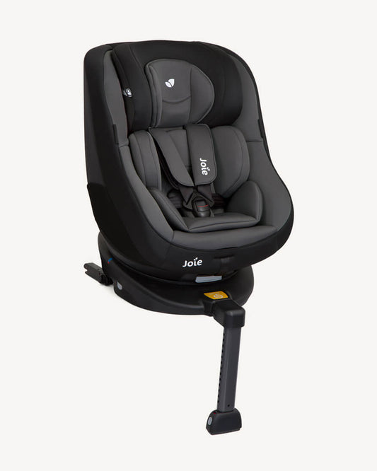 Joie Spin 360 Baby Car Seat-Convertible (Front & Rear Facing)-360 Degrees Rotation-With Integrated Load Leg-6 Positions Adjustable Headrest-2 Years Warranty-For 0 to 4Y (Upto 18 kg)-Ember