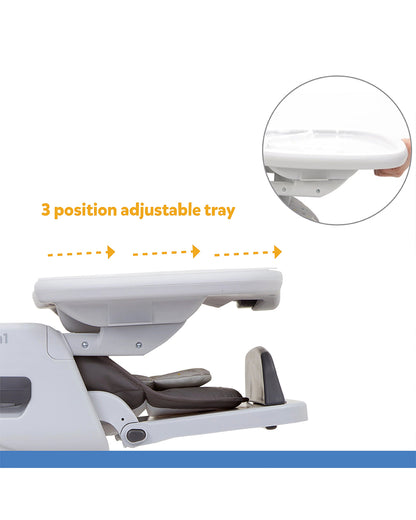 Joie Mimzy Spin 3 in 1 Baby High Chair-360 Degree Spinning-Adjustable Height & Recline-0M+ (Upto 15 Kg)-Geometric Mountains