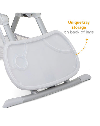 Joie Mimzy Spin 3 in 1 Baby High Chair-360 Degree Spinning-Adjustable Height & Recline-0M+ (Upto 15 Kg)-Geometric Mountains