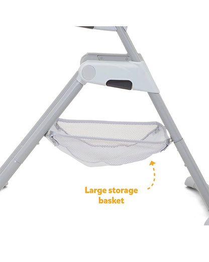 Joie Mimzy Spin 3 in 1 Baby High Chair-360 Degree Spinning-Adjustable Height & Recline-0M+ (Upto 15 Kg)-Geometric Mountains