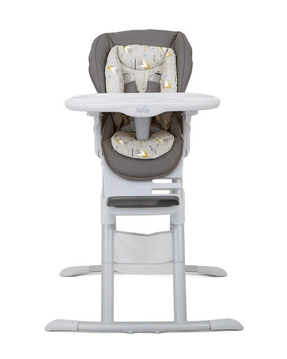 Joie Mimzy Spin 3 in 1 Baby High Chair-360 Degree Spinning-Adjustable Height & Recline-0M+ (Upto 15 Kg)-Geometric Mountains