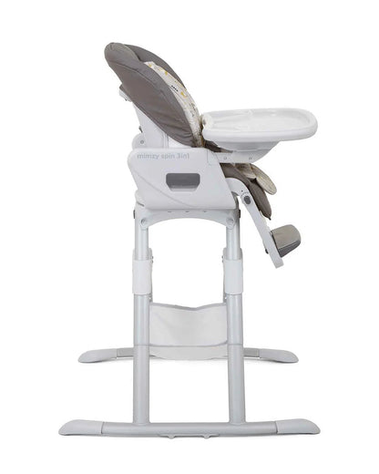 Joie Mimzy Spin 3 in 1 Baby High Chair-360 Degree Spinning-Adjustable Height & Recline-0M+ (Upto 15 Kg)-Geometric Mountains