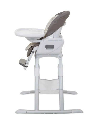 Joie Mimzy Spin 3 in 1 Baby High Chair-360 Degree Spinning-Adjustable Height & Recline-0M+ (Upto 15 Kg)-Geometric Mountains
