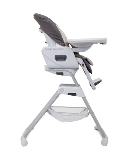 Joie Mimzy Spin 3 in 1 Baby High Chair-360 Degree Spinning-Adjustable Height & Recline-0M+ (Upto 15 Kg)-Geometric Mountains