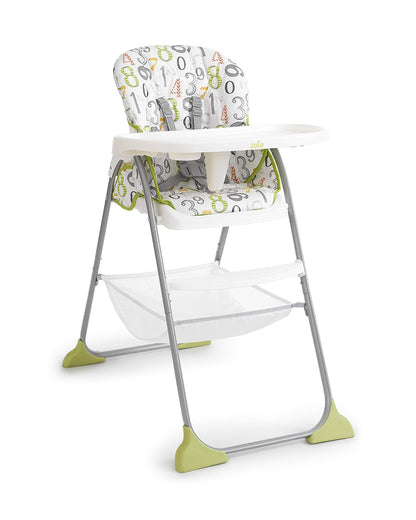 Joie Mimzy Snacker Baby High Chair-One Hand Quick Compact Fold-Streamlined Design-6M to 3Y (Upto 15Kg)-123 Artwork