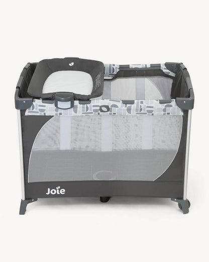 Joie Commuter Change Travel Cot-Changer Included-Compact Fold-For 0M+ (Upto 15 Kg)-Logan