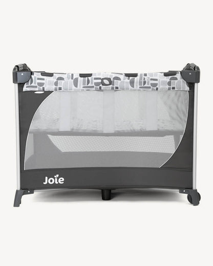 Joie Commuter Change Travel Cot-Changer Included-Compact Fold-For 0M+ (Upto 15 Kg)-Logan