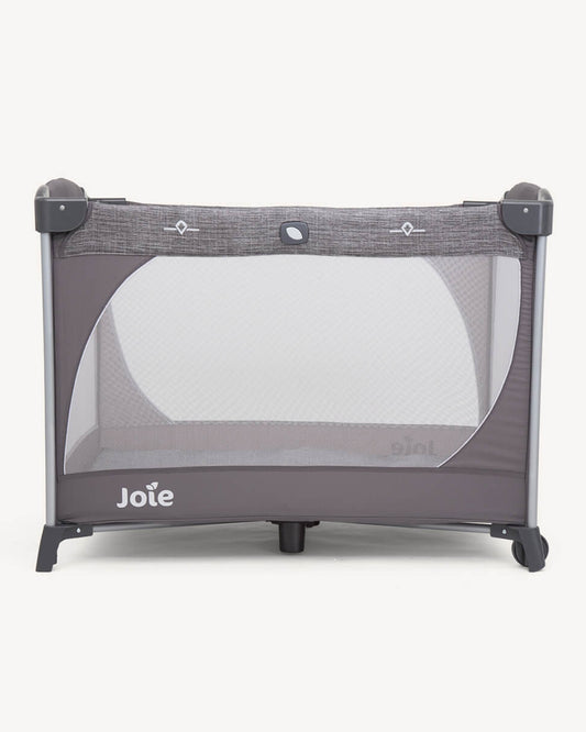 Joie Commuter Change & Snooze Travel Cot-Changer & Snoozing Seat Included-Compact Fold-For 0M+ (Upto 15 Kg)-Grey