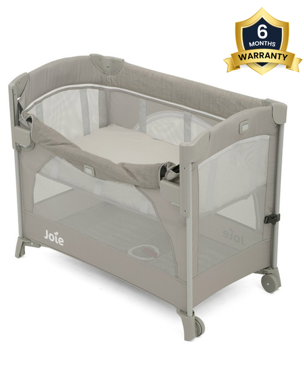 Joie Kubbie Sleep Bedside Crib Travel Cot With Removable Mattress Compact Fold Includes Travel Bag Satellite For 0 to 36M Extra 5 Off duckduckbaby