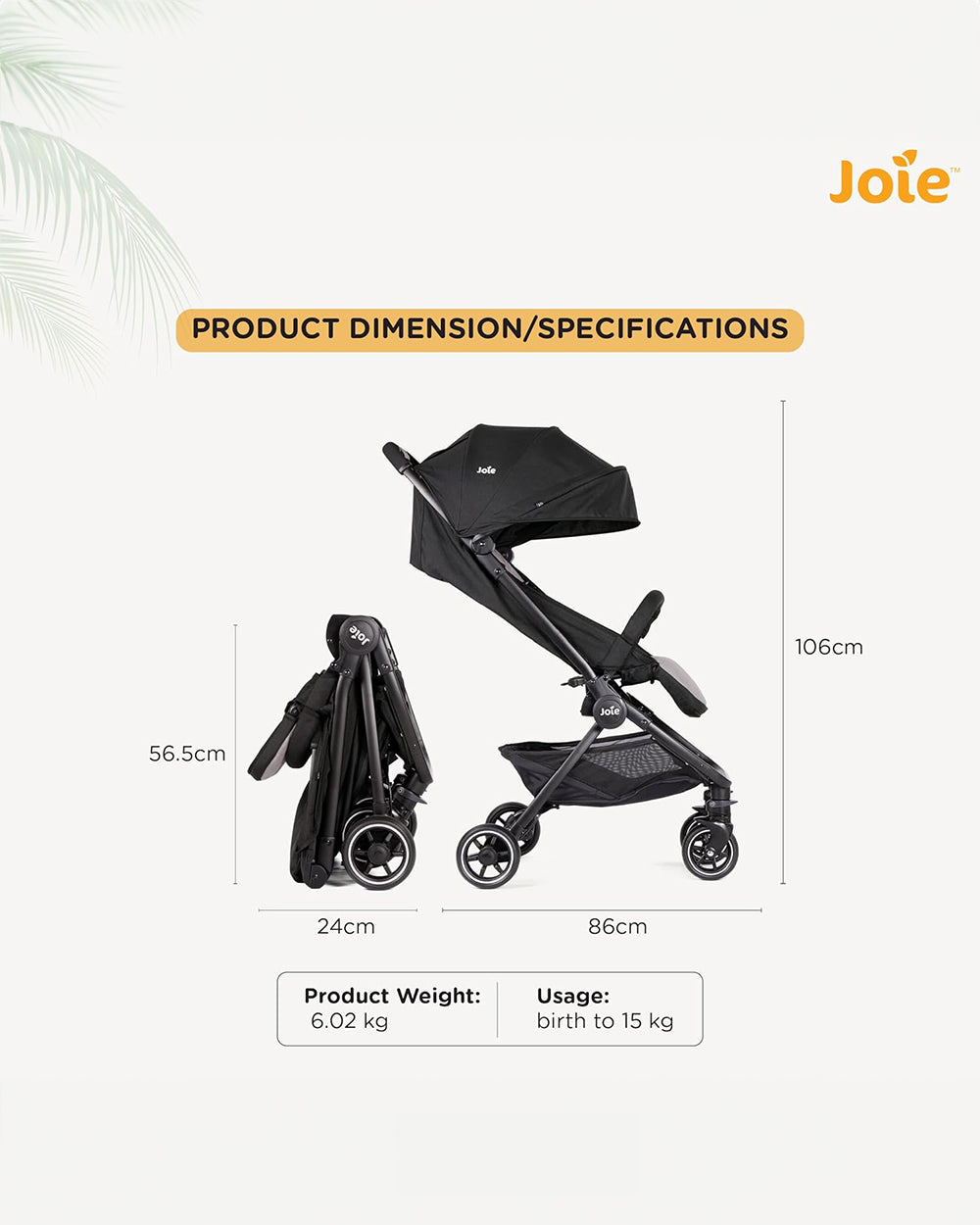 Joie Pact Lightweight Baby Stroller Gemm Car Seat Travel System Stroller Features One Hand Fold