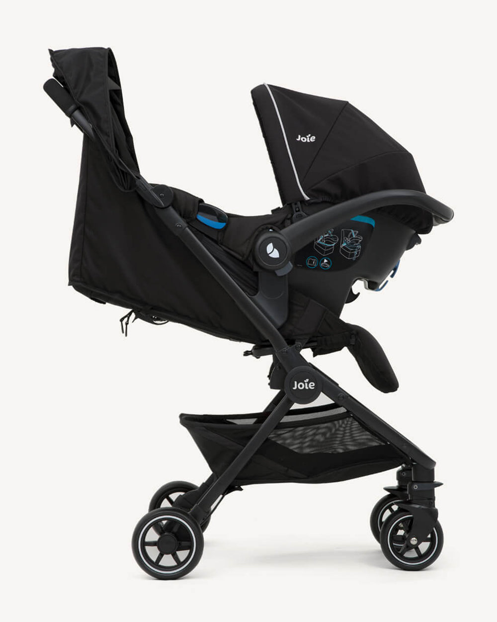 Joie Pact Lightweight Baby Stroller-Multiple Position Recline-Travel System Compatible-Pram for to 3Y (Upto 15 Kg)-Ember