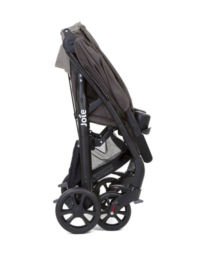 Joie Muze LX Travel System Baby Stroller with Car Seat-Auto Gravity Fold-Pram for 0 to 3Y (Upto 15Kg)-Dark Pewter