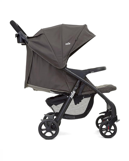 Joie Muze LX Travel System Baby Stroller with Car Seat-Auto Gravity Fold-Pram for 0 to 3Y (Upto 15Kg)-Dark Pewter