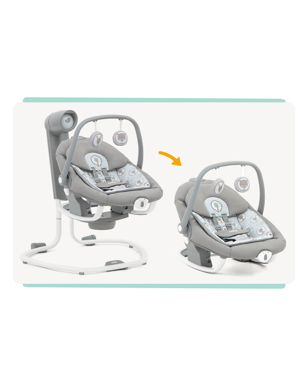 Joie Serina 2 in 1 Infant Swing & Rocker-Electric-3 Position