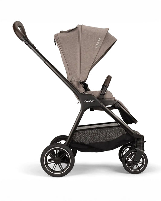 Nuna TRIV Next Baby Stroller-With Cup Holder-One Hand Fold-Includes Rain Cover & Post Adaptors-2 Years Warranty-Pram for 0 to 4Y (Upto 22Kg)-Cedar