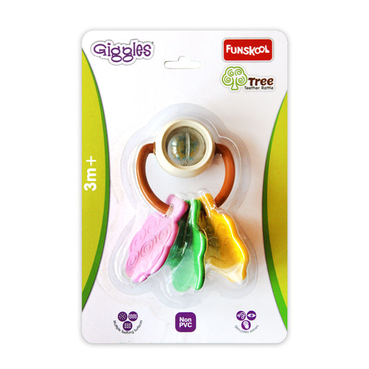 Funskool Giggles Tree Teether Rattle Toy-For Infants