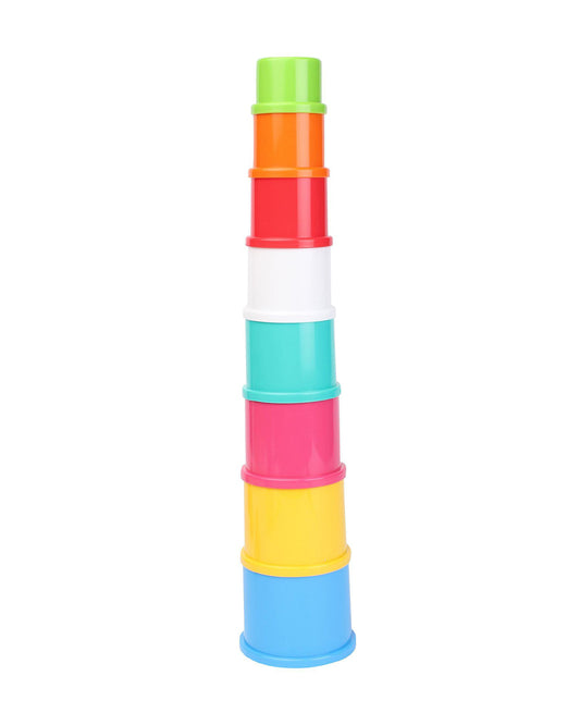 Funskool Giggles Link Stack N Nest Toy Set Shape Sorter and Stacker-Learning and Educational Toys-12M+