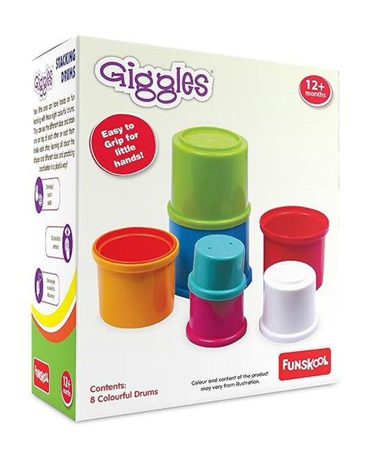 Funskool Giggles Stacking Drums Shape Sorter and Stacker-Learning and Educational Toys-12M+