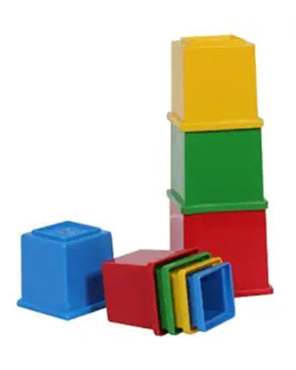 Funskool Giggles Stacking Cubes Shape Sorter and Stacker-Learning and Educational Toys-12M+