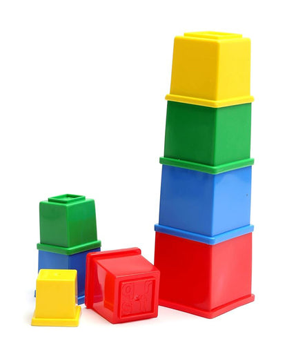 Funskool Giggles Stacking Cubes Shape Sorter and Stacker-Learning and Educational Toys-12M+