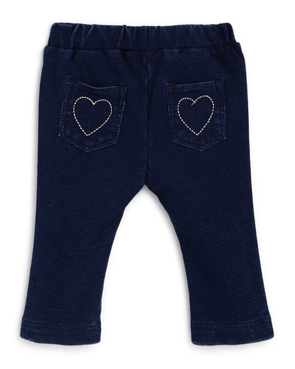 Chicco Blue Jeans-Solid-Cotton Blend-For Infants