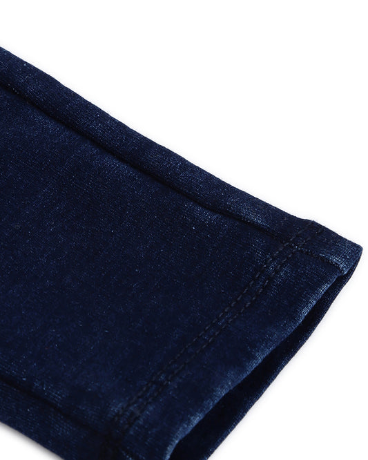 Chicco Blue Jeans-Solid-Cotton Blend-For Infants