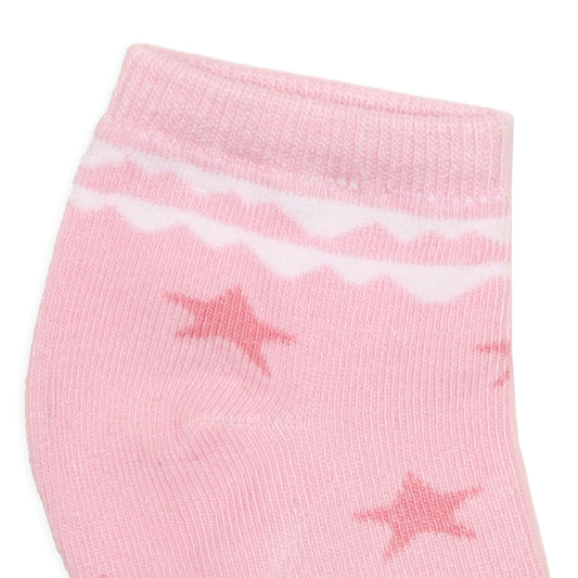 Kicks & Crawl Pink, Purple & Multicolor Socks-Unicorn Print-Cotton-Pack of 3-For Infants