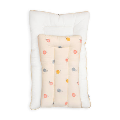 Kicks & Crawl Fun Fruity Friends Baby Carrier Nest-Softest Microfibre-With 3-Way Zip For Easy Change-Newborn Bed