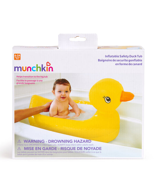 Munchkin White Hot Inflatable Baby Bath Tub-With Temperature Indicator-6 to 24M-Duck