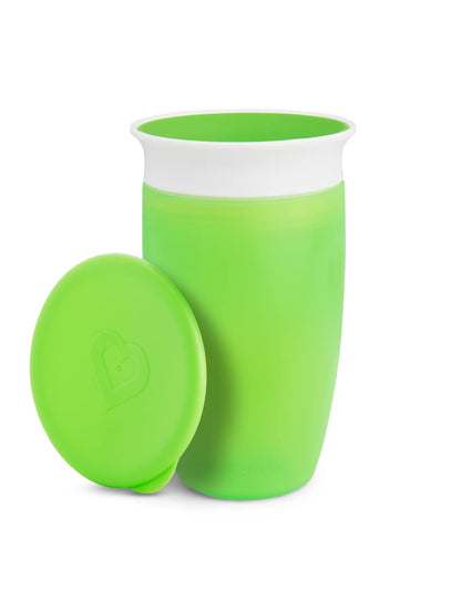 Munchkin Miracle 360 Degree Sippy Cup-Green-296 ml-Auto Flow Stop-For Infants