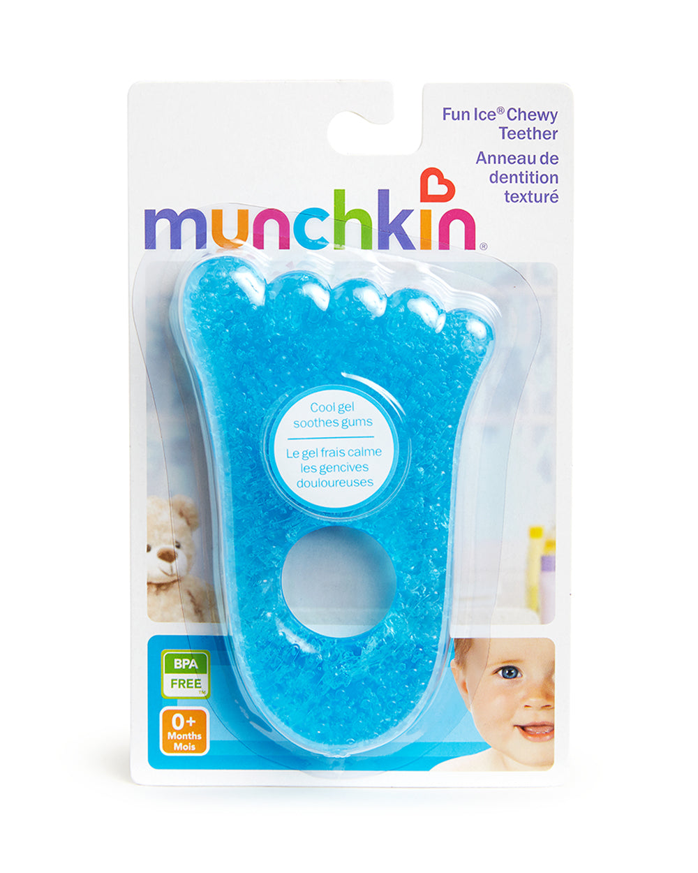 Munchkin Fun Ice Cheewy Teether-Hand/Foot Shape-Multiple Textured