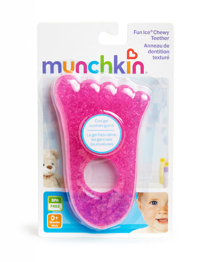 Munchkin Fun Ice Cheewy Teether-Hand/Foot Shape-Multiple Textured