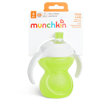 Munchkin Click Lock Bite Proof Trainer Cup-Twin Handle-Dishwasher Safe-207 ml-Assorted Colors