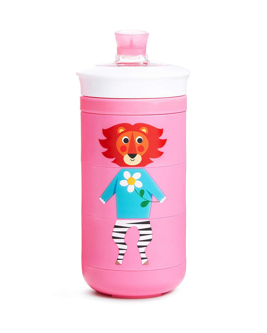 Munchkin Twisty Mix & Match Bite Proof Sippy Cup-Animal-266 ml-Dishwasher Safe-Pink