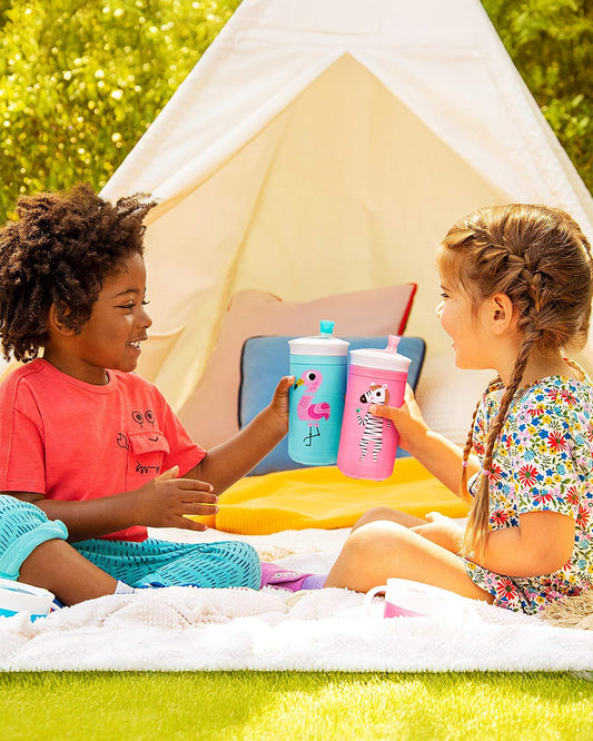 Munchkin Twisty Mix & Match Bite Proof Sippy Cup-Animal-266 ml-Dishwasher Safe-Pink