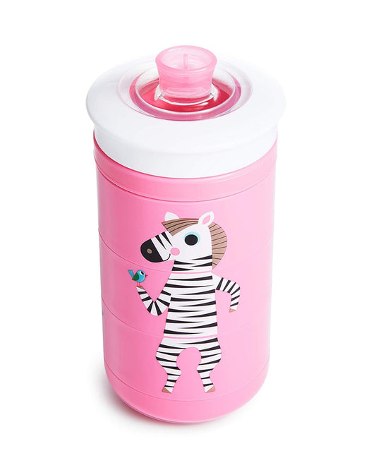 Munchkin Twisty Mix & Match Bite Proof Sippy Cup-Animal-266 ml-Dishwasher Safe-Pink