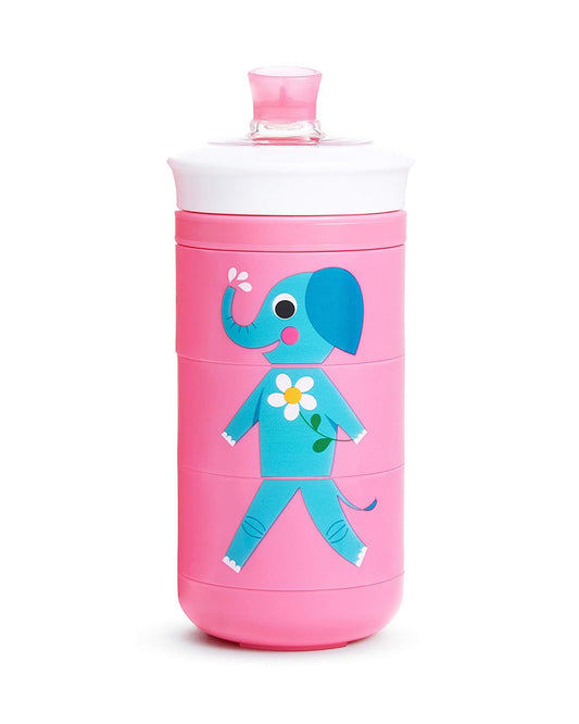 Munchkin Twisty Mix & Match Bite Proof Sippy Cup-Animal-266 ml-Dishwasher Safe-Pink