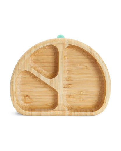 Munchkin Bambou Divided Suction Plate-Strong Suction Base-Non Toxic-For Feeding Infants