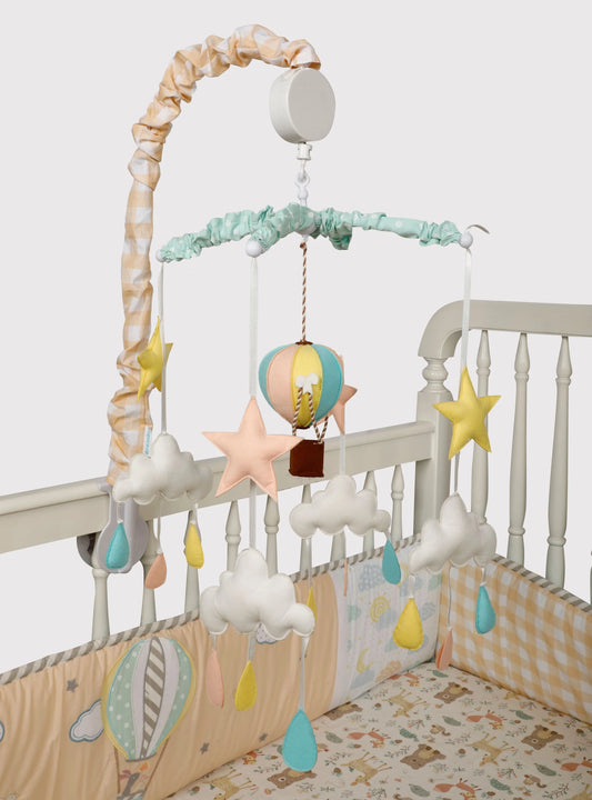 Abracadabra Musical Cot Mobile-Lost in Clouds-Stimulates Baby's Visual & Auditory Senses-For Calm Baby Sleep