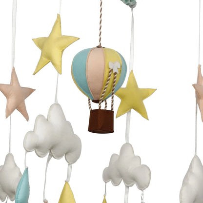 Abracadabra Musical Cot Mobile-Lost in Clouds-Stimulates Baby's Visual & Auditory Senses-For Calm Baby Sleep