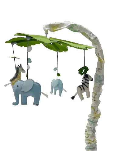 Abracadabra Musical Cot Mobile-Savanna-Stimulates Baby's Visual & Auditory Senses-For Calm Baby Sleep